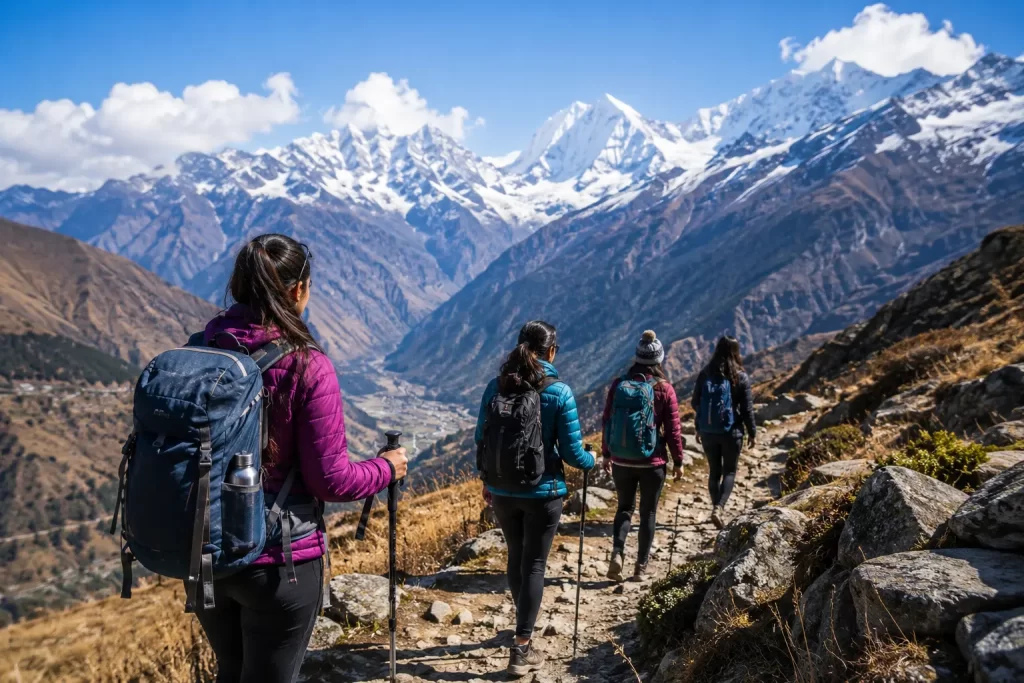 Women Trekking in Joshimath