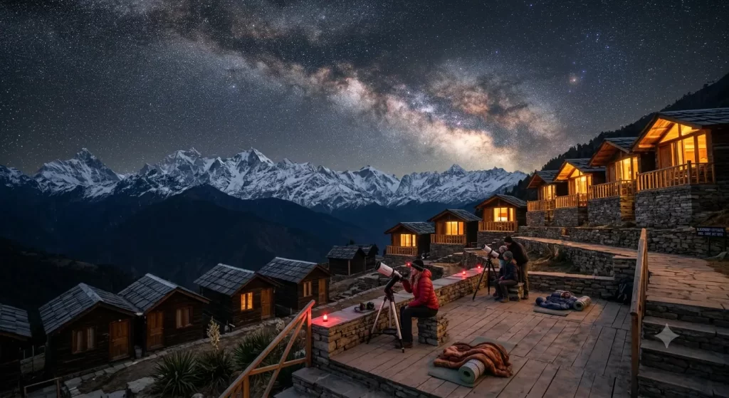 Stargazing from Blackberry Cottages